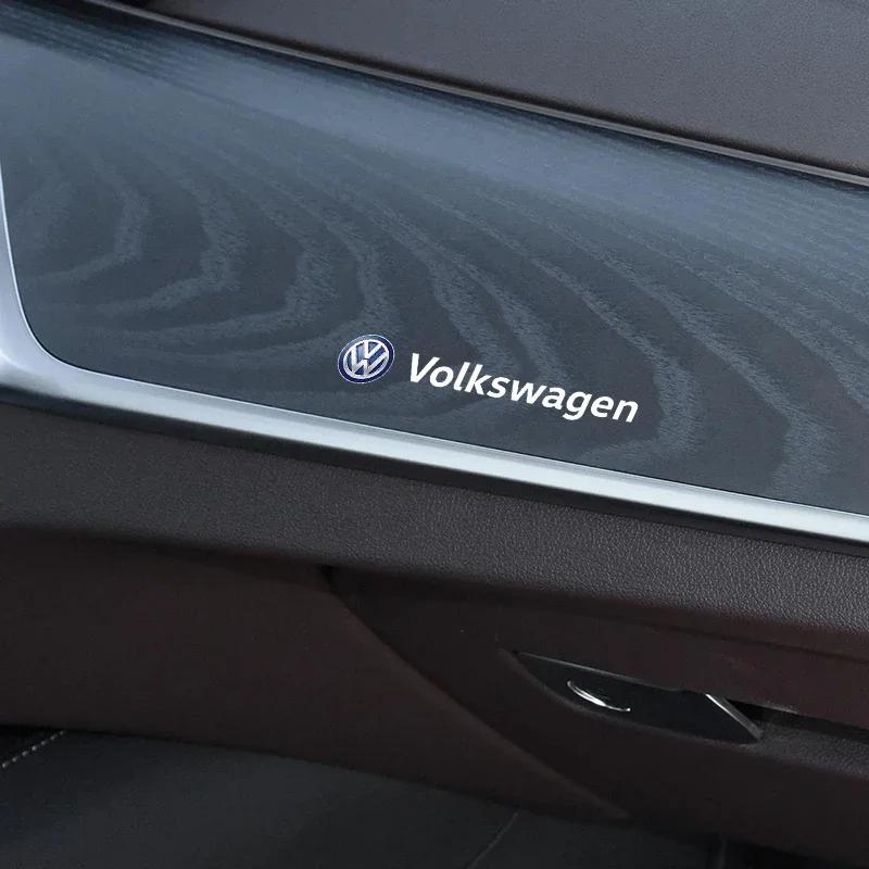 For Volkswagen VW Car Metal Emblem Wiper Stickers Reflective Decor Decals Accessories For Volkswagen Sagitar Polo Passat R-Line