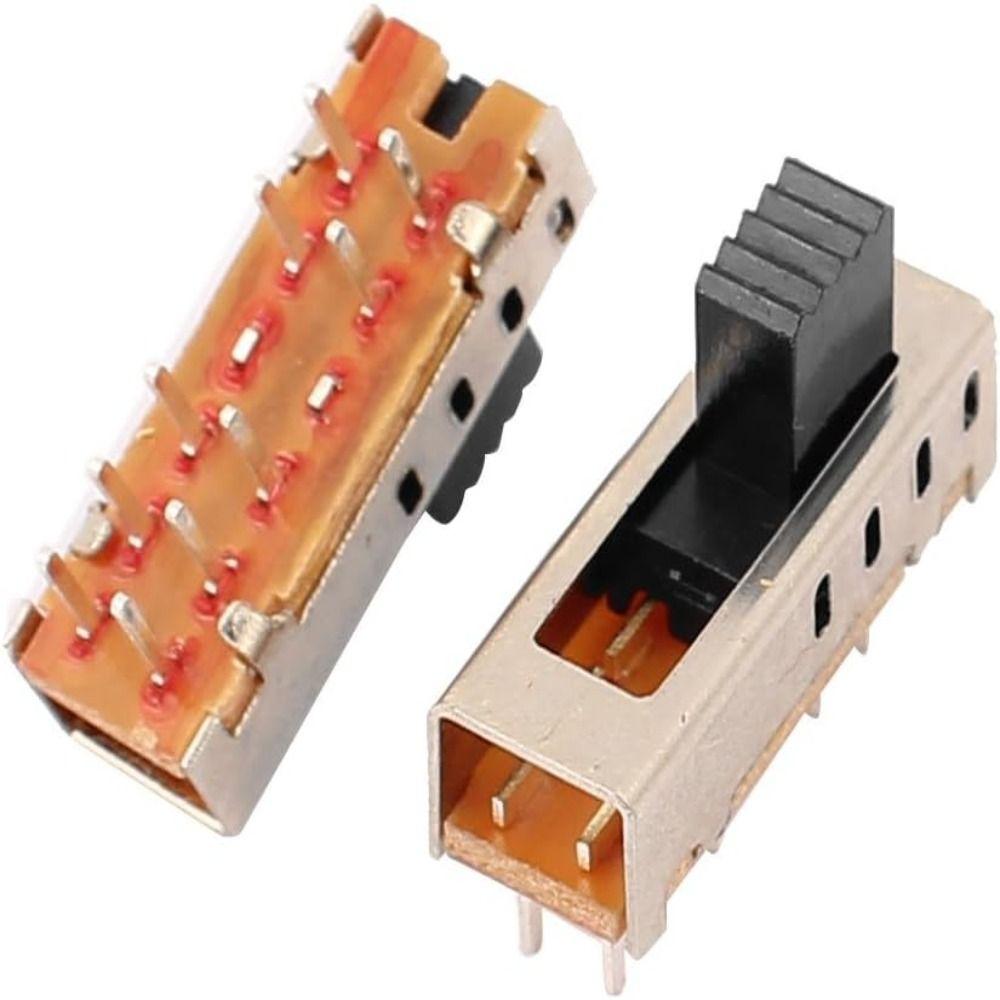 5pcs 10P 2P4T Toggle Switch SS-24E01 Micro Switch Miniature Micro Slide Switch