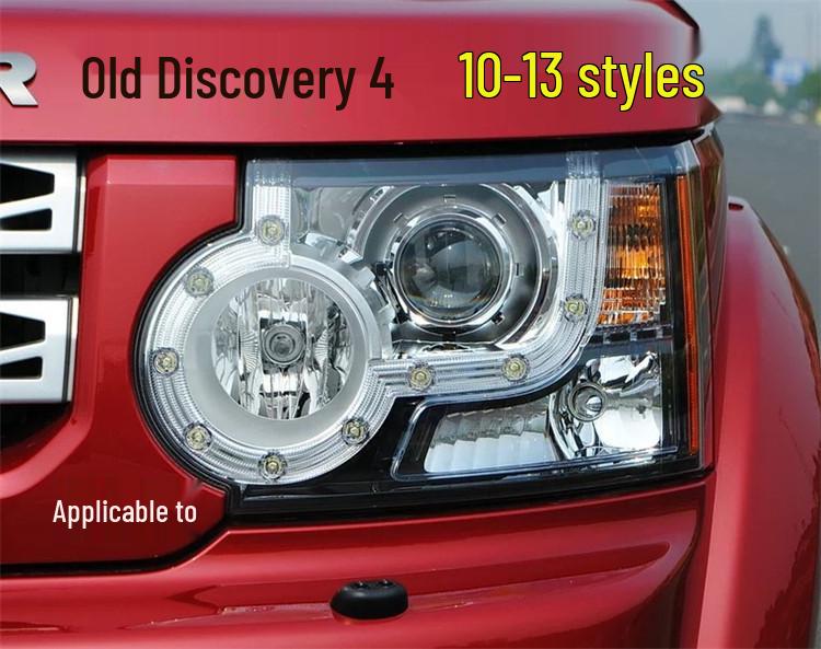Совместимая линза фары и черная нижняя задняя крышка для Land Rover Discovery 4 (2010-2013) Старая модель.
