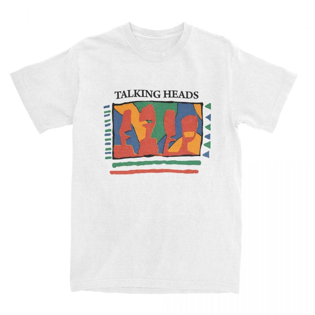 Забавные футболки группы Talking Heads для мужчин, хлопковая футболка с круглым вырезом, пост-панк, футболка с коротким рукавом, оригинальная одежда