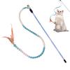 Cat Toy Caterpillar Cat Teaser Colorful Rod Teaser Wand Cat Interactive Toy