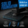 8pcs Two-Layer Composite Exercise Equipment Mats Anti-Slip Anti Vibration Pads  Laundry Room