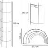 KADAX Pergola Ogrodowa Kolumna Na Kwiaty Róże