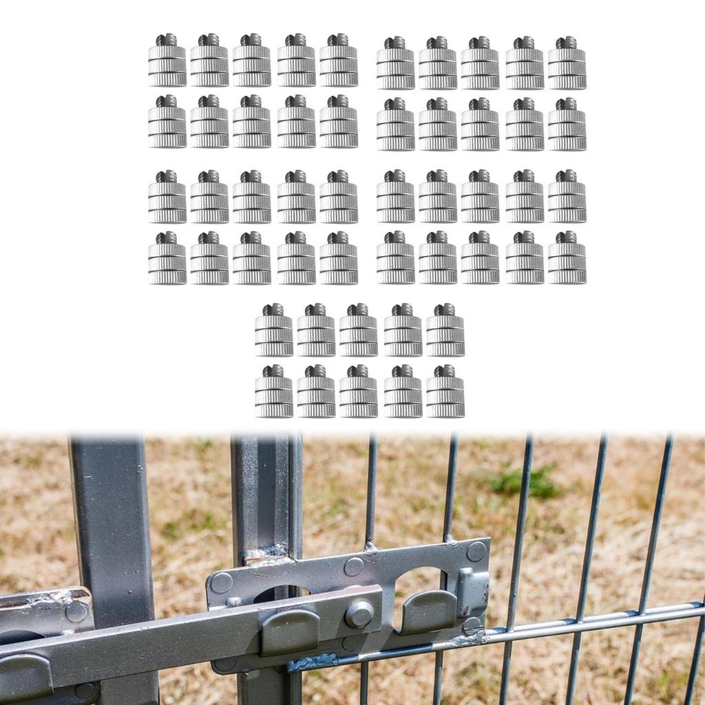 50 Pieces Electric Fence Wire Clamps Multiple Connectors Compact Hardware Line Tap