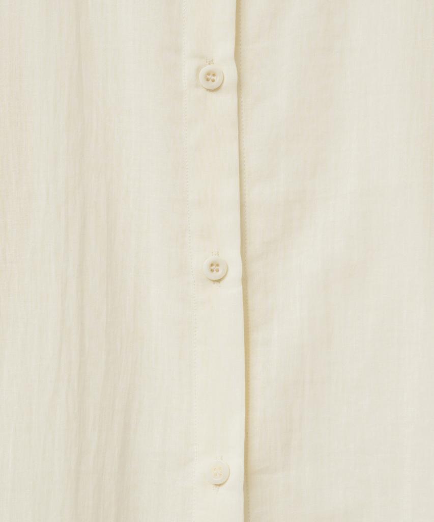 NOIRER FOR WOMAN Pale Scarf Loose Fit Shirt (Buttercream)