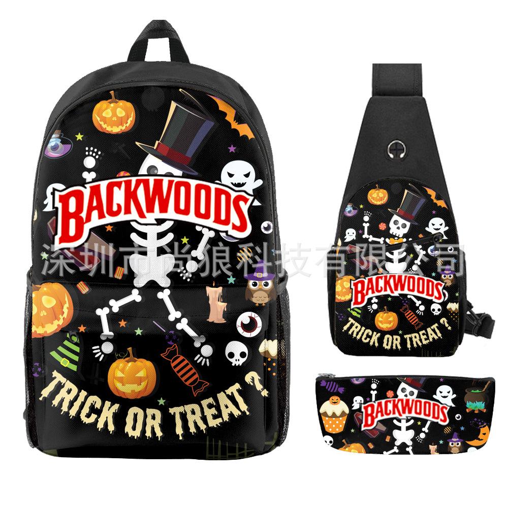 Школьный рюкзак для ученика Backwoods Рюкзак Сумка через плечо Школьная сумка Рюкзак большой емкости Водонепроницаемый рюкзак
