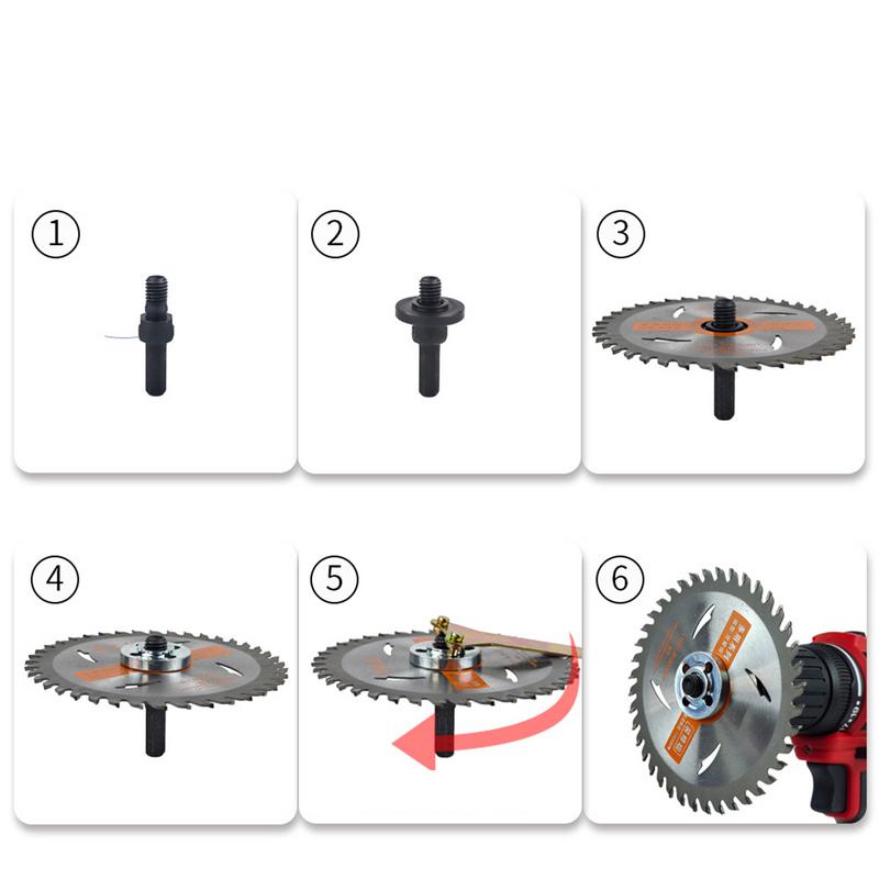 Drill Angle Grinder Adapter Adjustable Drill Angle Grinder Mandrel Adapter Disk Holder Rotary Driver Cutter Shaft Accessories