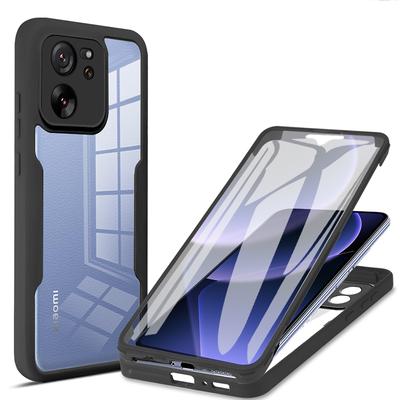 Чехол для телефона с полной защитой 360° для Redmi K40 K50 K60 Ultra K70 K70E K80 Pro Двусторонний прозрачный бампер Противоударная крышка