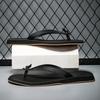 Модные летние уличные повседневные кожаные шлепанцы мужские модные мягкие подошвы легкие шлепанцы пляжная обувь горячая распродажа дизайнерские минималистичные балетки