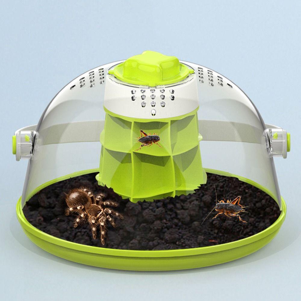 Breathable Snails Breeding Tank Removable Reptile Habitat Cage Mini Pet House Small Insect