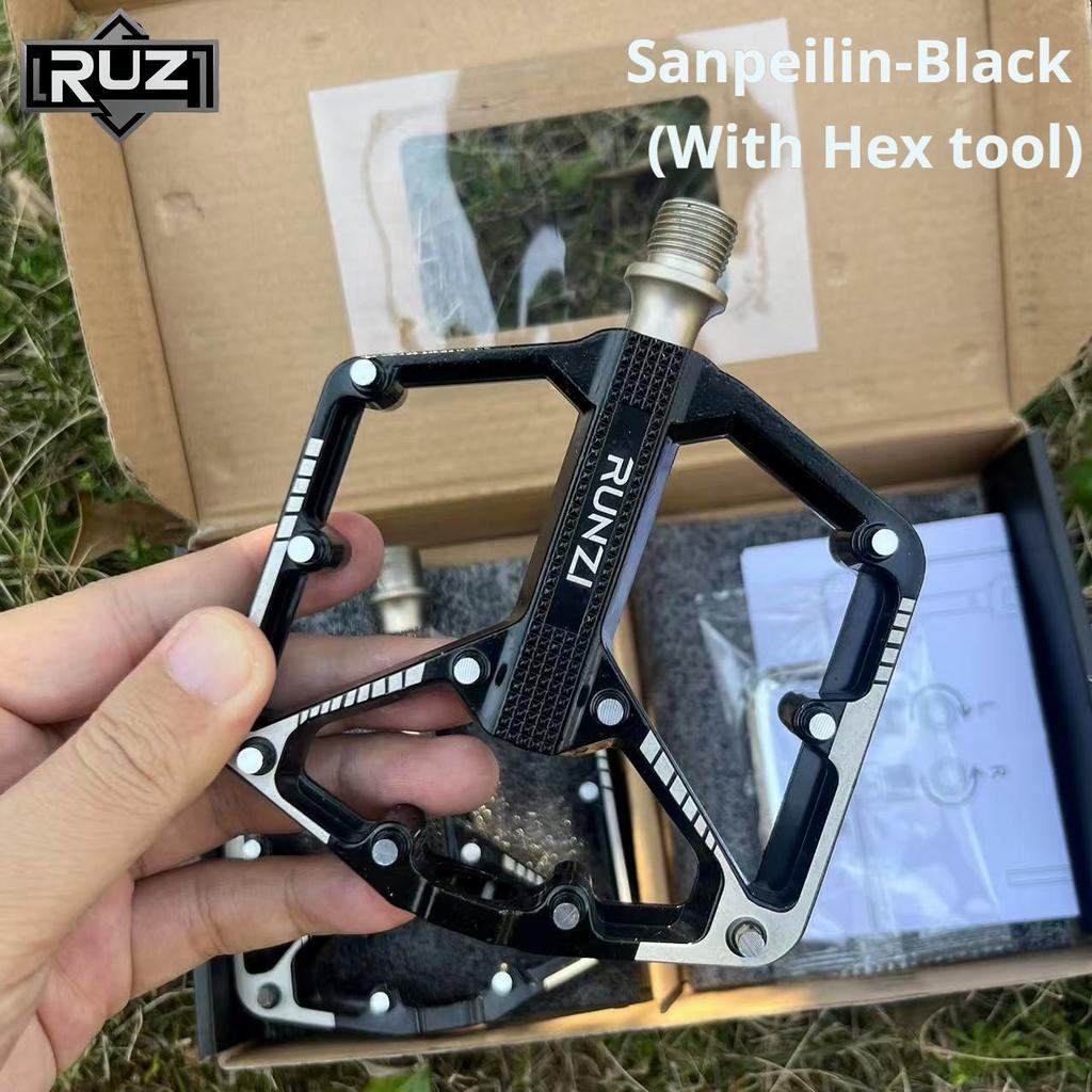 3 Bearing Bike Pedal Ultralight Aluminum Alloy MTB Road Bicycle Pedal Widen Anti-slip Cycling Pedal Bike Accessories