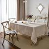 Tablecloth Solid Color Dining Table Cloth Tassel American Country Household Rectangle