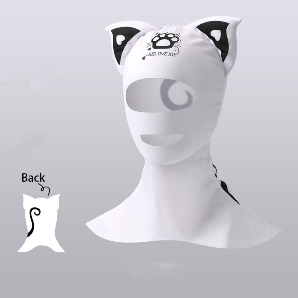 Sunscreen Face Scarf Ice Silk Mask Summer Face Gini Thin Face Cover  Swimming