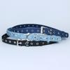 All-Match Canvas Jeans Belt Adjustable Star Cutout Belt Fashion Hollow Eyelet Belt  Daily Outfit