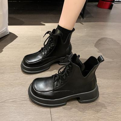 Модные женские зимние сапоги AJGS, зимние толстые подошвы, женские плюшевые, с круглым носком, квадратным каблуком, высококачественные кожаные рыцарские сапоги, женские, теплые, меховые