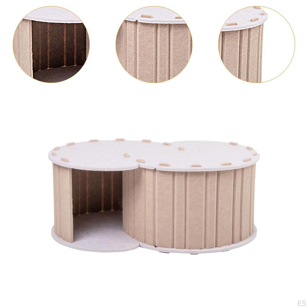 Туннель для кошачьих игр, пещера с 2 отверстиями, дышащая, всесезонная игровая площадка, удобный съемный чехол