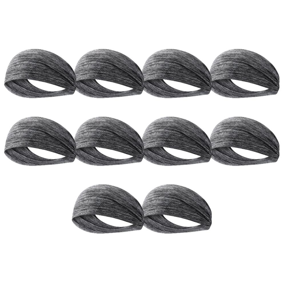 10-1pcs Elastic Headband Quick Dry Sweat Absorption Headdress Anti-slip Running Head Band Breathable for Yoga Running Biking