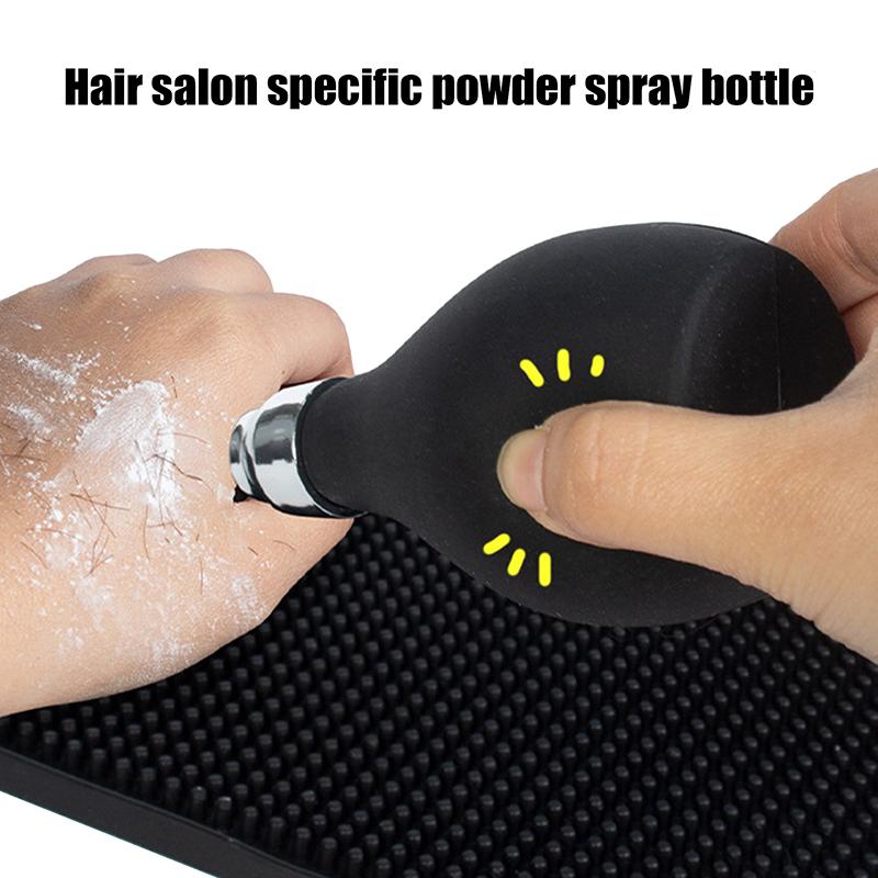 Hair Fibers Spray Applicator Black Dry Powder Atomizer Bottles Barber Powder Container Styling Tools Accessories