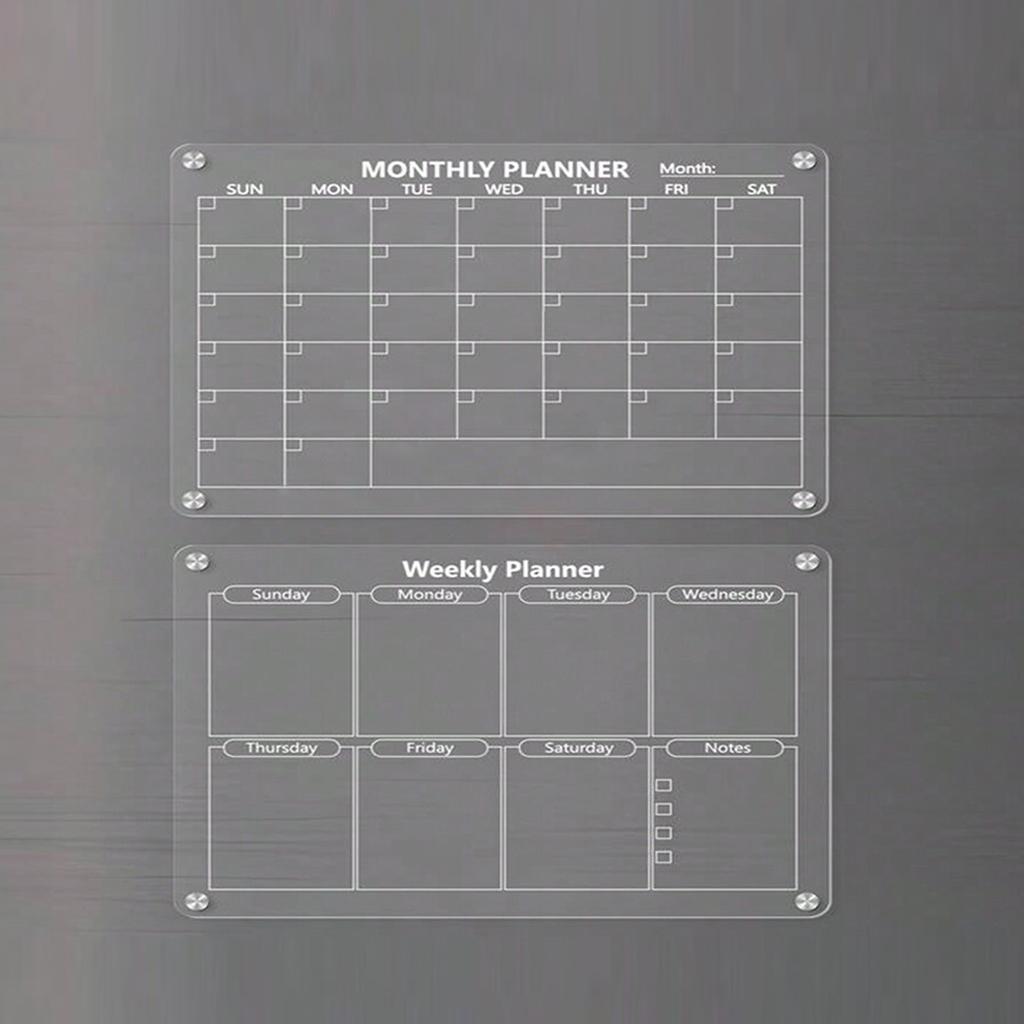 Планировщик ежедневный еженедельный многоцелевой прозрачный магнитный календарь доска для планирования многоразовый блокнот магнитная наклейка на холодильник