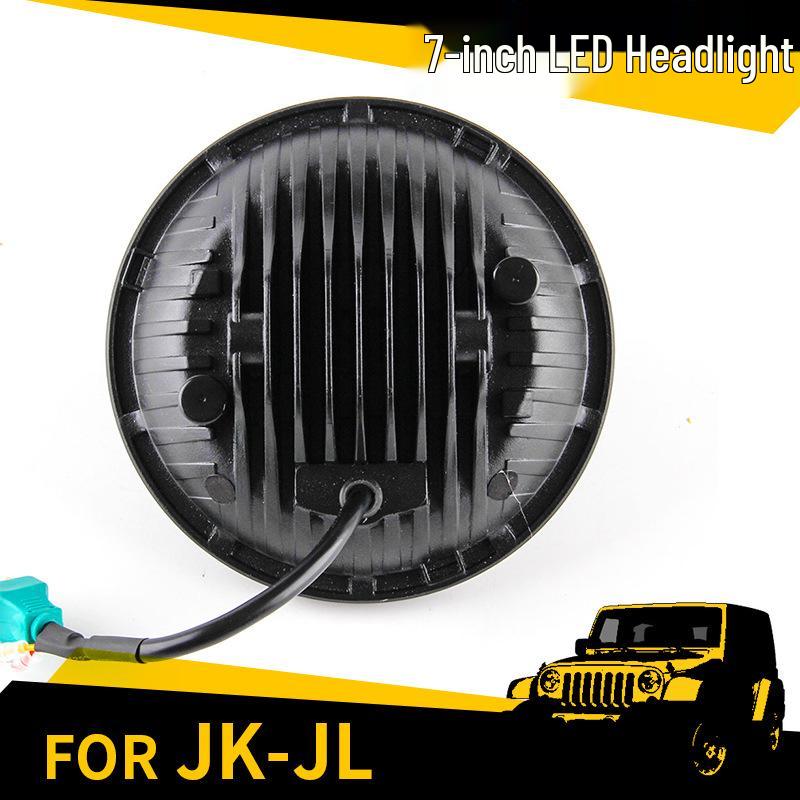 7" LED Wrangler Headlights for Jeep/Harley, 90W Super Bright with High/Low Beam.