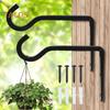 Outdoor Hanging Plant Bracket Plant Hanger Strong Load-bearing Easy To Install S-shaped Bird Feeder Flower Basket Wall Hook