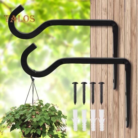 Outdoor Hanging Plant Bracket Plant Hanger Strong Load-bearing Easy To Install S-shaped Bird Feeder Flower Basket Wall Hook