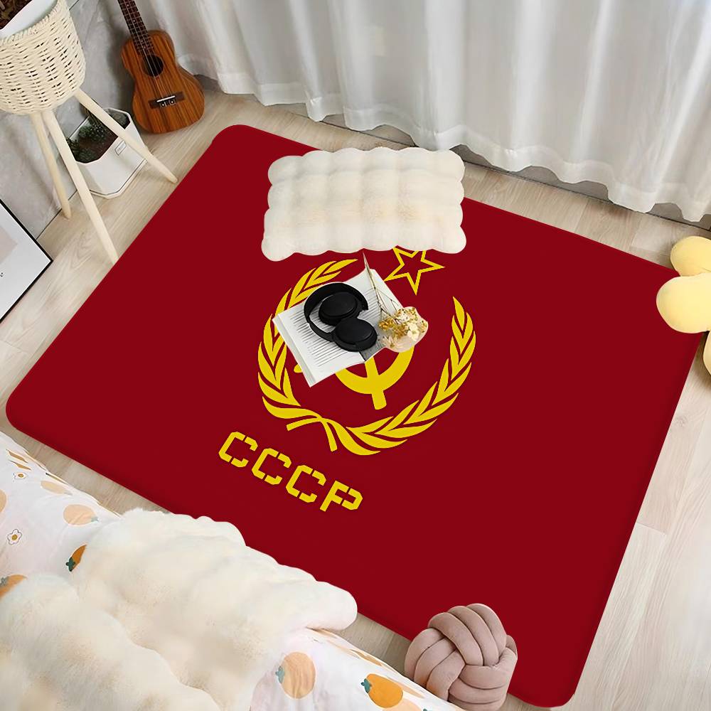 CCCP USSR Soviet Room Mats Retro Multiple Choice Living Room Kitchen Rug Non-Slip Welcome Rug