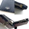 Used FENDICard Case wine Calfskin unisex