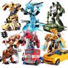 Трансформеры Игрушки Деформация Робот Оптимус Бамблби Гримлок Фигурки Экшн
