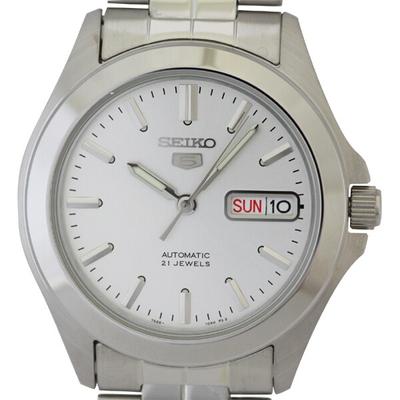 Мужской SNKK87K1 (Браслет Seiko5 SS WT) Смотреть серебро