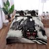 Steampunk Railroad Train Duvet Cover Set Usa King Queen Double Full Twin Single Size Bed Linen Set