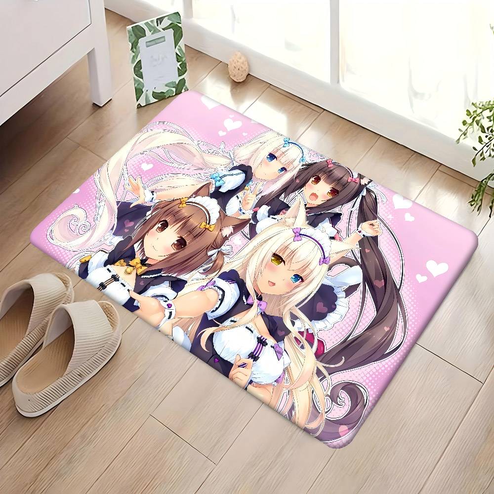 Nekopara Anime Room Mats Retro Multiple Choice Living Room Kitchen Rug Non-Slip Welcome Rug