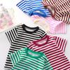 Summer Children's Short-sleeved T-shirt Pure Cotton Boys and Girls Single Baby Base Shirt New