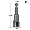 Natural Slotted Butterfly Hole Socket Wrench 65mm Hexagonal Handle Electric Screwdriver Wing Nut Socket Tool for Easy Fastening