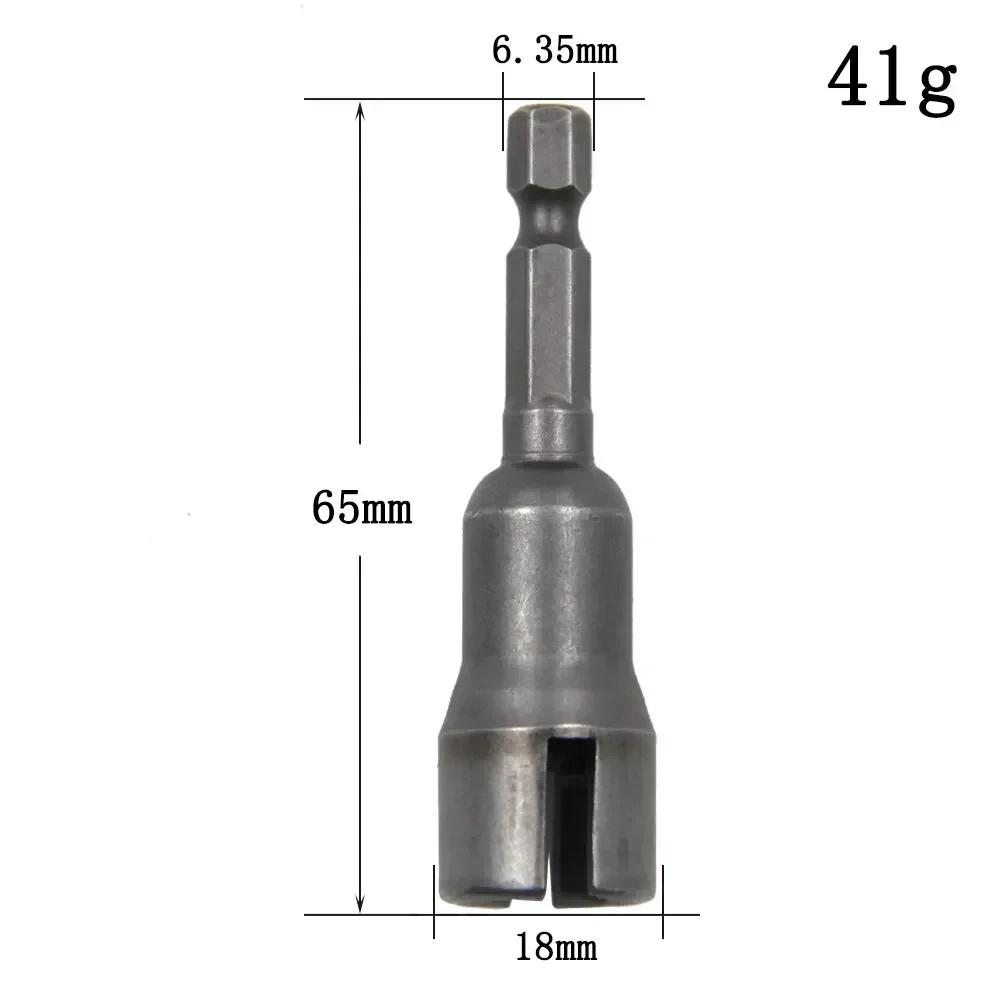 Natural Slotted Butterfly Hole Socket Wrench 65mm Hexagonal Handle Electric Screwdriver Wing Nut Socket Tool for Easy Fastening