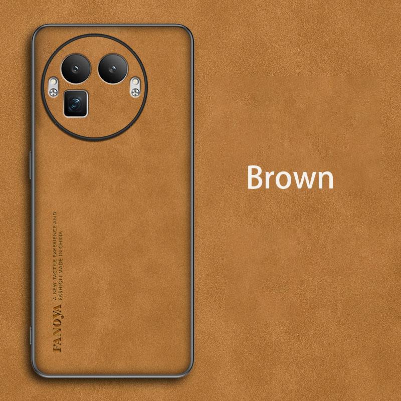 Retro Leather Skin Feel Case For Realme GT8 Pro Realme GT 8 Pro RealmeGT8Pro G Shockproof Matte Silicone Soft Case Cover
