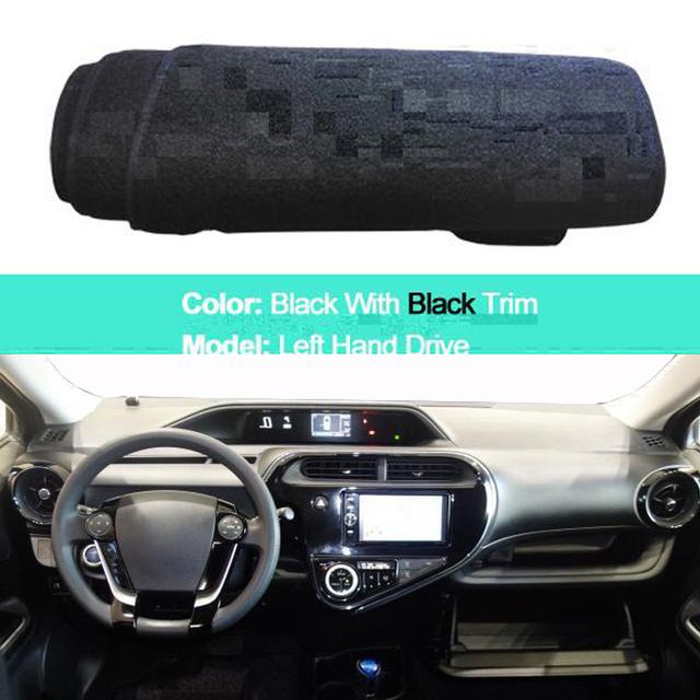 Для Toyota Aqua 2011-2019 2020 LHD RHD 2-слойный чехол на приборную панель автомобиля, ковер, накидка, ковер, ковер, коврик для приборной панели, козырек от солнца