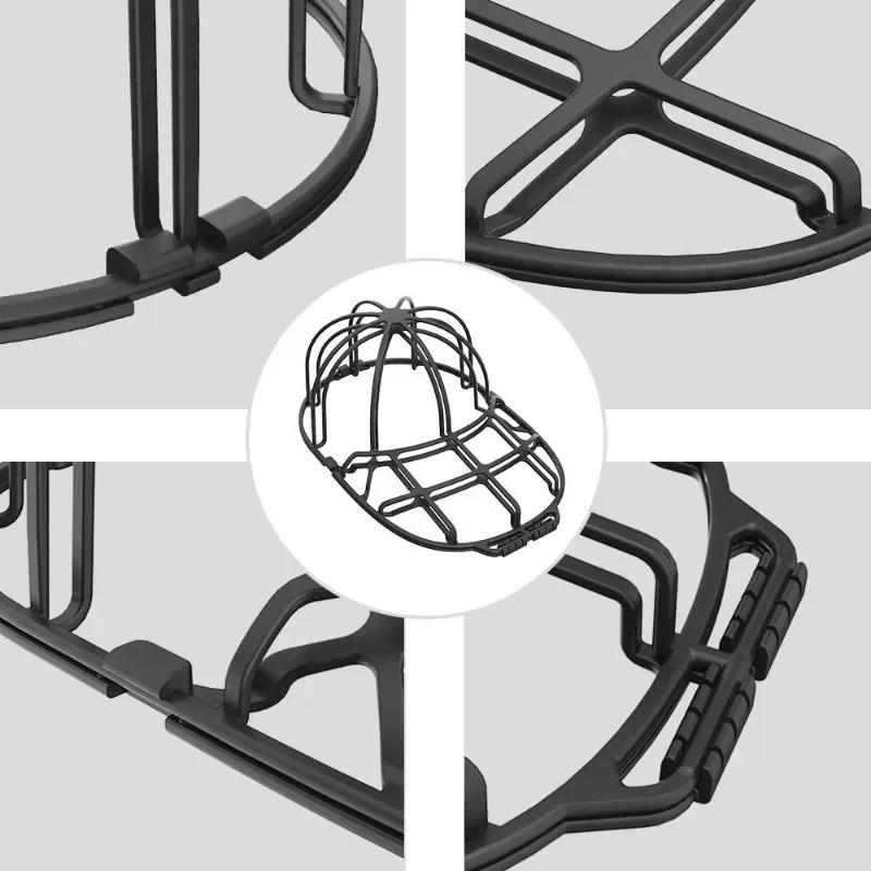 1 шт. Многофункциональная мойка для бейсбольных кепок, подходит для мойки шляп, каркас для мойки PP, двухъярусная защитная сетка для чистки шляп