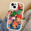 Мультяшный Милый Чехол Для Телефона E-Eddsworlds Для IPhone 16 15 14 11 12 13 Pro Max Plus Задняя Кожаная Крышка