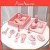 Деревянный игровой набор для макияжа Розовый дизайн Детский развивающий подарок Игрушки