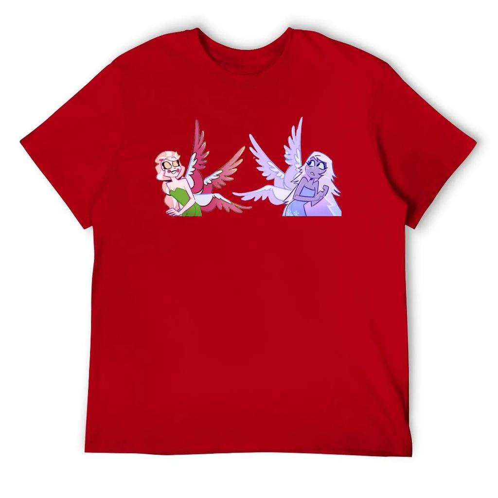 Round Neck  Charlie Emily Tinkerbell Fanart T-shirt  Sports T-shirts Vintage Funny Novelty Aactivity Competition USA Size