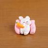 Sleeping Animal Ornament Mini Adorable Cat Dog Pig Rabbit Desktop Decoration for Micro-Landscapes Cars