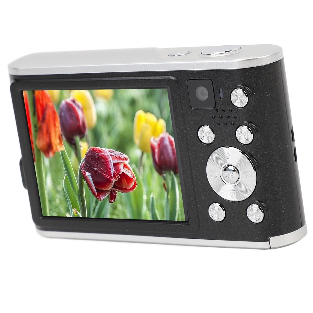 4K Digital Camera 2.8in IPS Screen 48MP Autofocus Kids Selfie Camera with Front Rear Dual Camera 16X Digital Zoom for