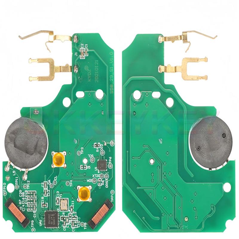 Ecusells Бесключевой/Небесключевой 3-кнопочный Пульт-ключ для Renault Megane Scenic Smart Card 433МГц Чип ID46 PCF7947/ PCF7926AT /PCF7943