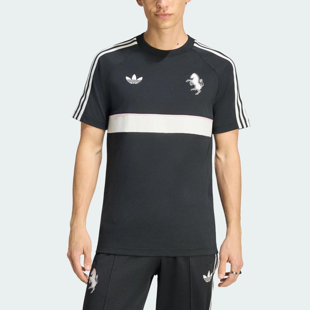 adidas Оригинал Ювентус Турин Og Футбольная Повседневная Ретро Приталенная Футболка с Коротким Рукавом Мужские Топы KG0221