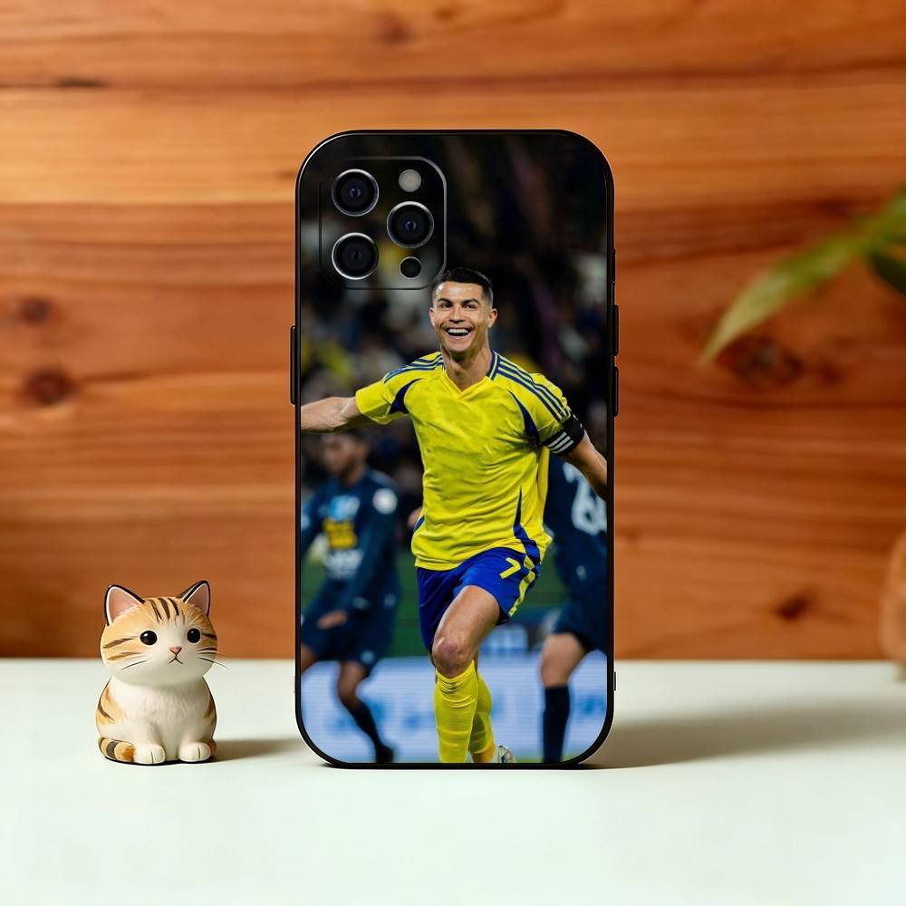 Чехол для телефона C-Ronaldo Для iPhone 17, 16, 15, 14, 13, 12, 11 Plus, Pro Max, Другие Мягкий Черный Чехол