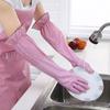 Accessories Waterproof Wash Dishes Cleaning Warm Household Gloves Rubber Gloves Long Sleeve Kitchen