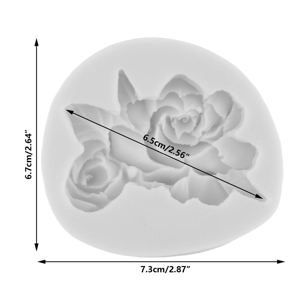 Силиконовая форма с цветком розы, свадебная помадка, инструменты для украшения торта, топпер для кексов, сделай сам, формы для конфет, шоколада и мастики