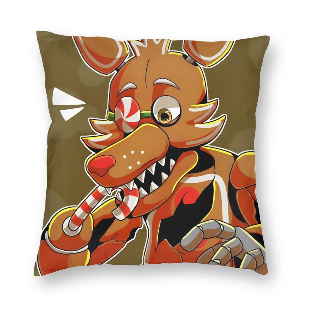 FNAF Подушка с принтом Фредди Мягкая ткань Наволочка для подушки Декор Чехол для декоративной подушки Дом Молния 4040см