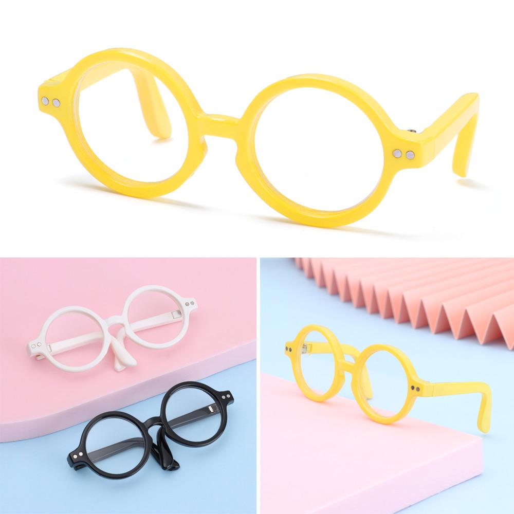 Lovely Candy Color For Blythe Miniature Doll Glasses Toys Eyewear Plush Doll Clear Lens Eyeglasses